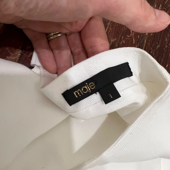 Maje white Rushane Midi Dress - Picture 7 of 14